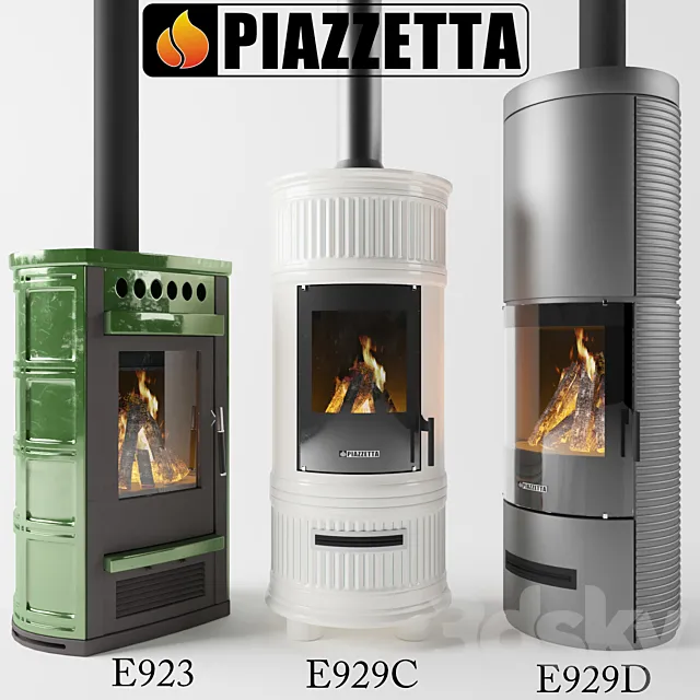 WOODBURNING STOVES - E929C E923 E929D 3D Model