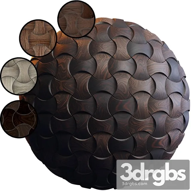 Wooden 3d Panel 03 Efgh Pbr 4k 3D Model Free