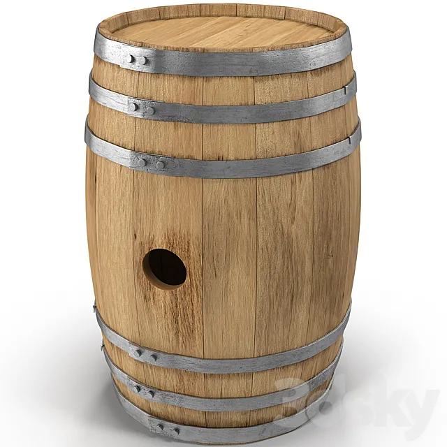 Wooden Barrel 3DModel