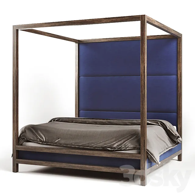Wooden Bed I 3DModel
