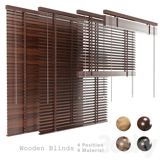 Wooden Blind 3D Model