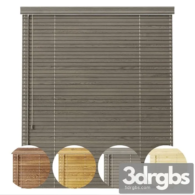Wooden Blinds 3D Model Free