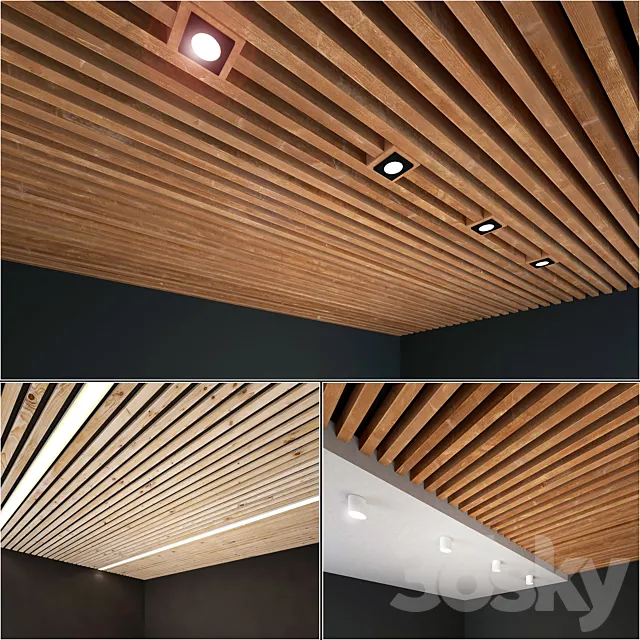 Wooden ceiling 5 3DModel