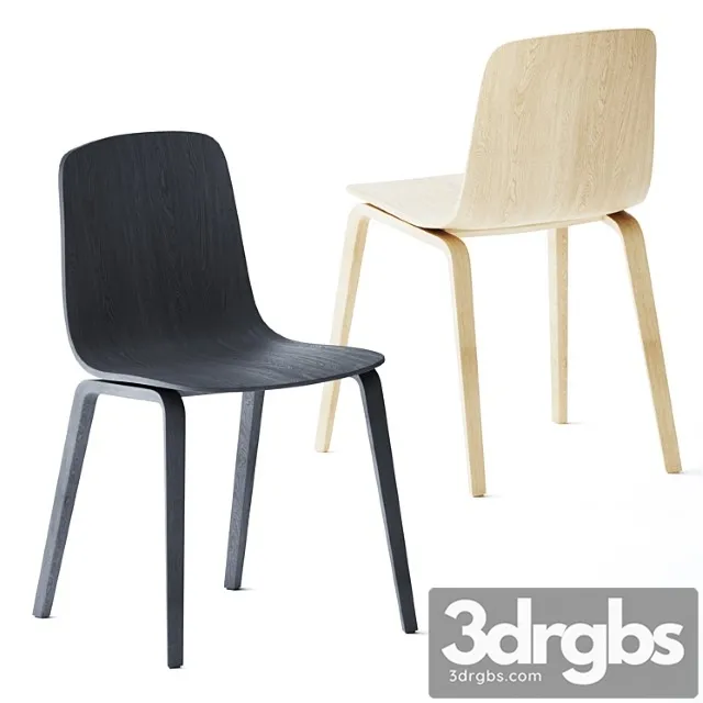 Wooden Chair Aavo By Arper 3D Model Free