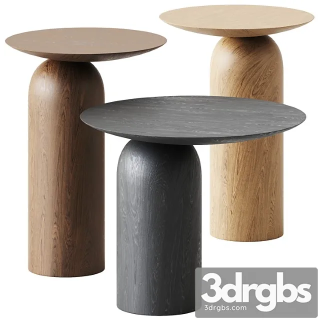 Wooden Coffee Side Table Disco by Basta 3D Model Free