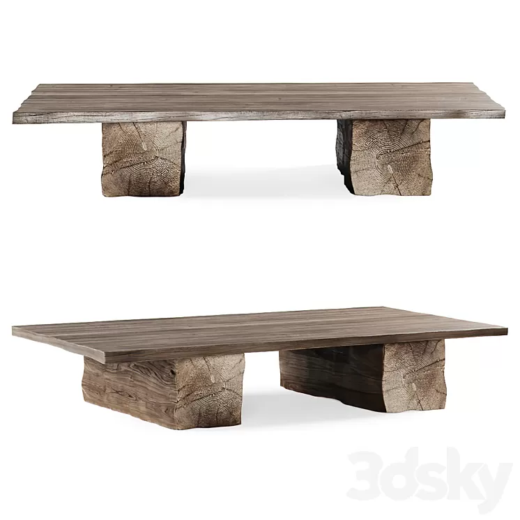 Wooden coffee table / Wooden coffee table 3D Model