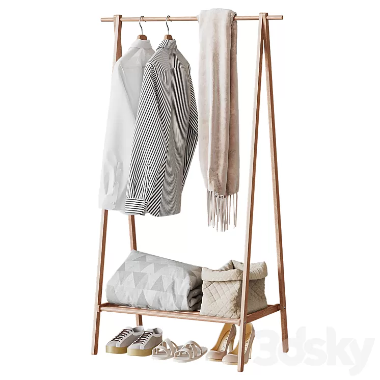 Wooden Floor Hanger CRB-01 3D Model Free