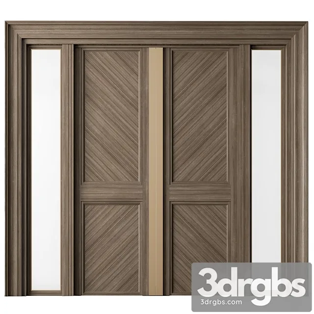 Wooden front door - set 65