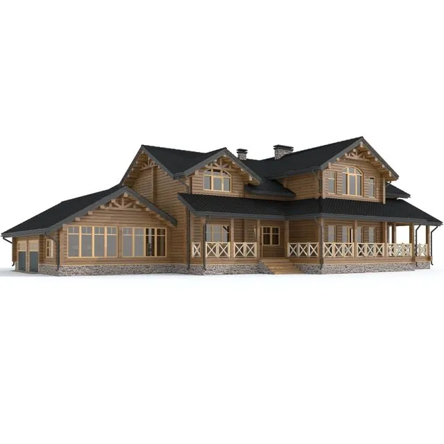 Wooden house 3D Model