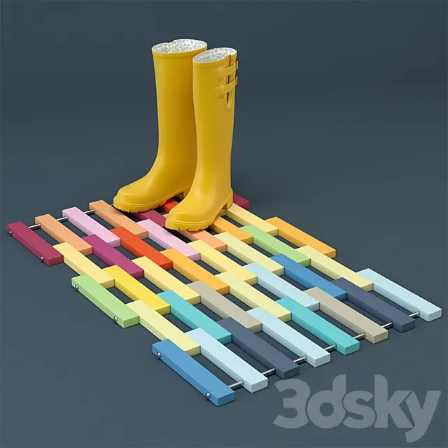 Wooden mat 3DModel