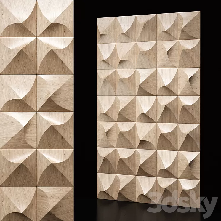 Wooden mosaic 3D Model