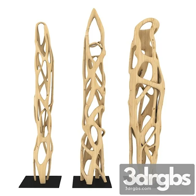 Wooden  of sahta maoli 3D Model Free