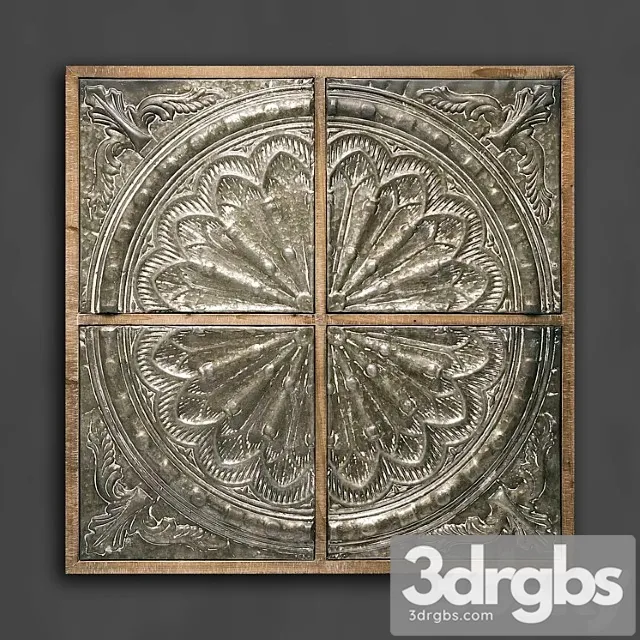 Wooden panel 119 3D Model Free