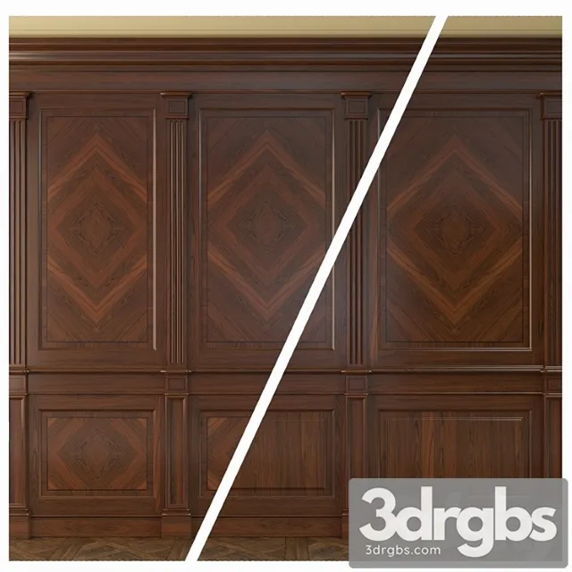 Wooden Panel 33 3D Model Free