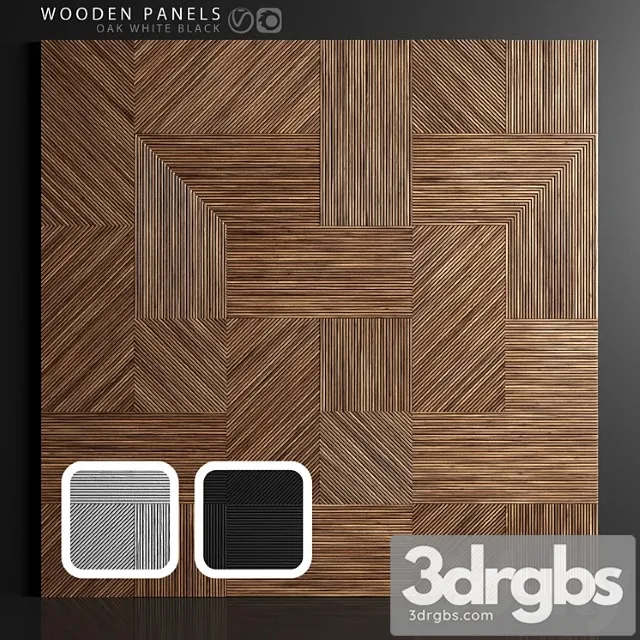 Wooden Panels 3 3D Model Free