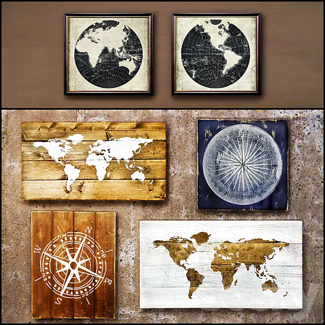 Wooden panels. Collection 14 3DModel