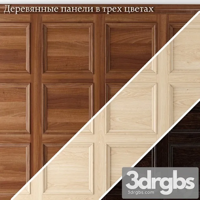 Wooden Panels In Classic Style 3D Model Free