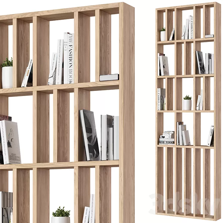 Wooden rack-partition 3D Model