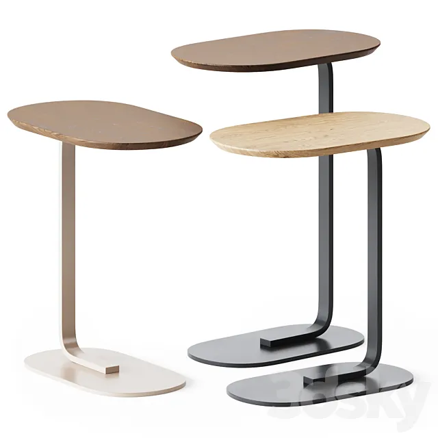 Wooden Relate Side Table by Muuto 3D Model