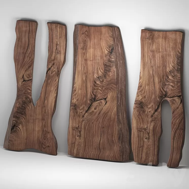 Wooden slabs 3D Model