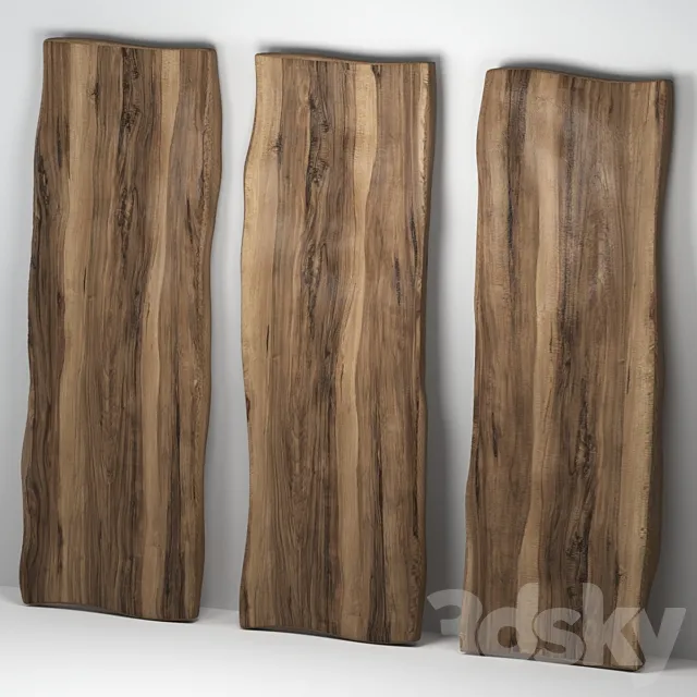Wooden slabs 3D Model