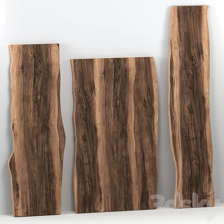 Wooden slabs 3D Model