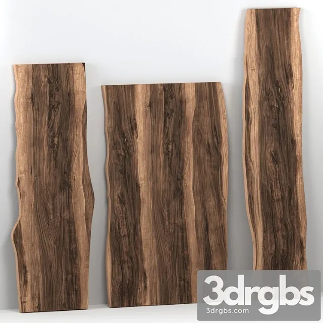 Wooden slabs_1 3D Model Free
