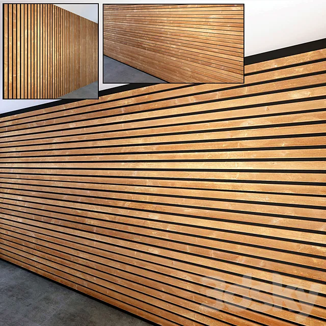 Wooden slats 2 3DModel