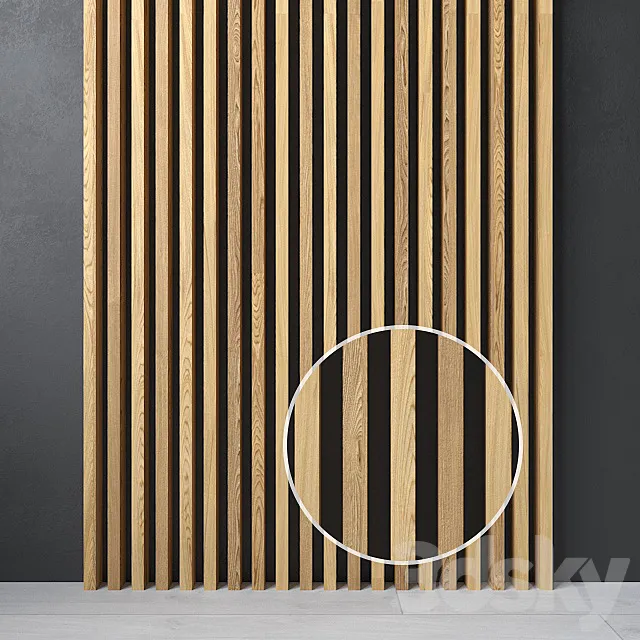 Wooden slats 3D Model