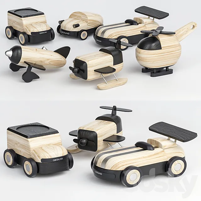 wooden toy 3D Model
