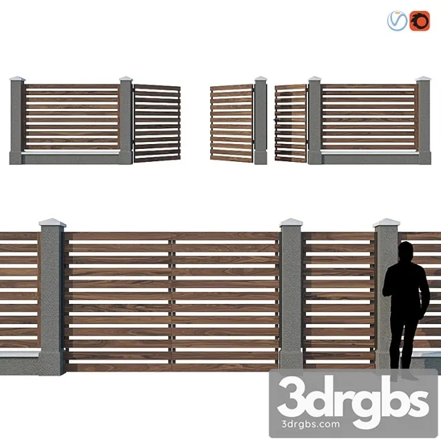 Wooden v 3D Model Download