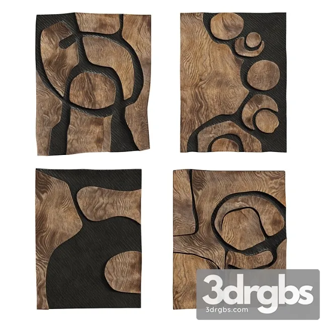 Wooden Wall Decoration By Fabian Ewert 3D Model Free