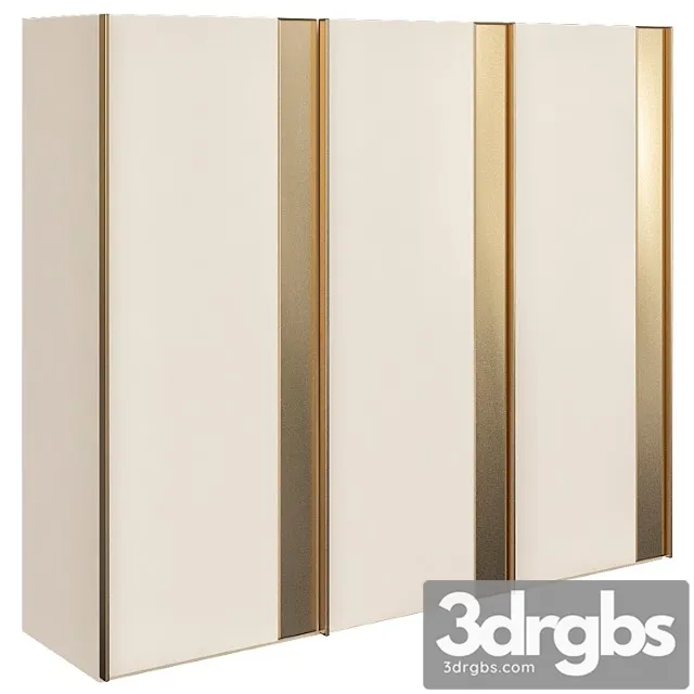 Wooden Wardrobe 3 3D Model Free