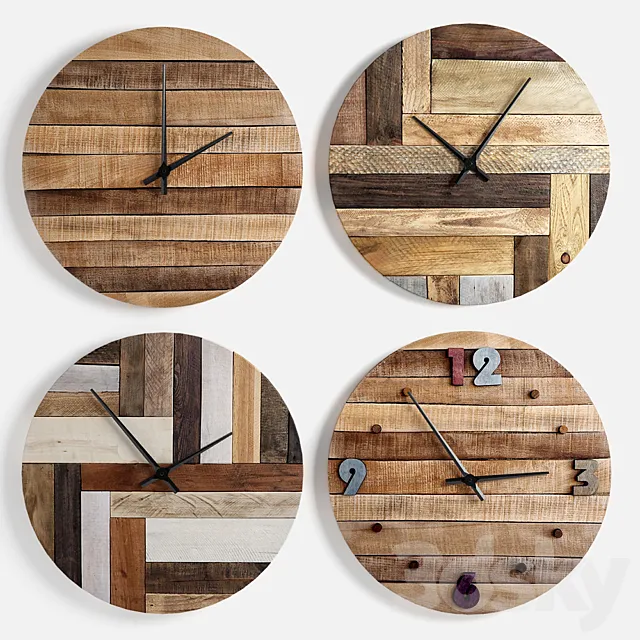 Wooden watch 3D Model