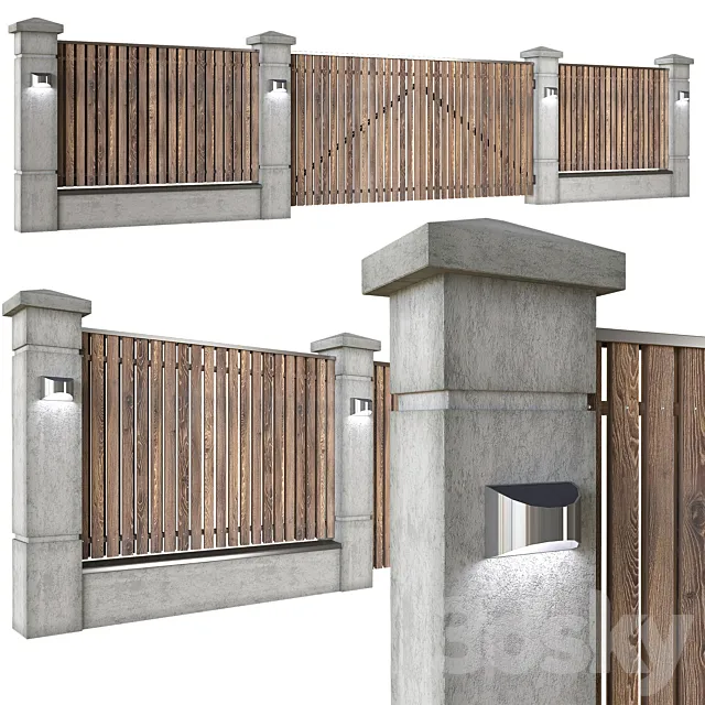 Wooden_fence_with_gate Free Download