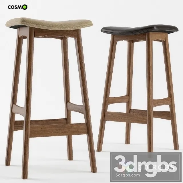 Wooder Bar Chair Allegra 3D Model Free