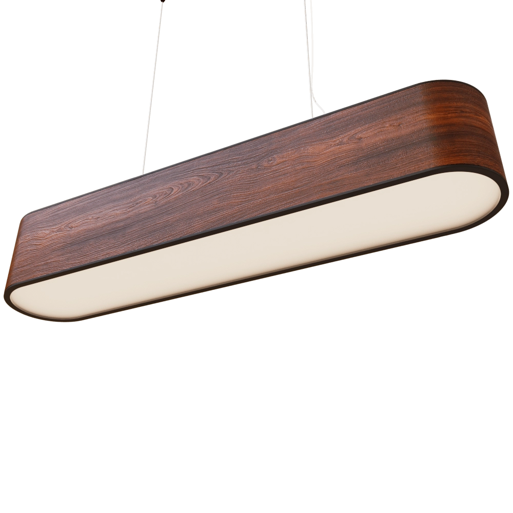 Woodled - Pendant lamp Jupiter Elliptical L 3D Model