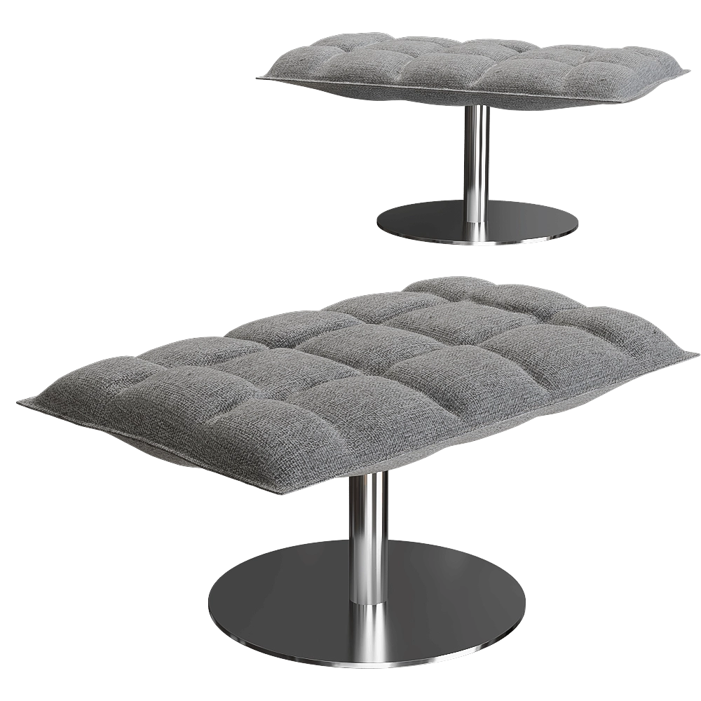 Woodnotes - Ottoman K Narrow  with tubular feet 3D Model