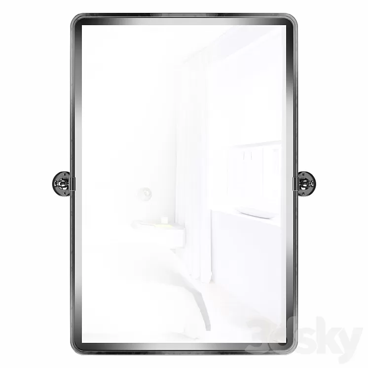 Woodvale Metal Framed Wall Mounted Bathroom \/ Vanity Mirror 3D Model Free Download