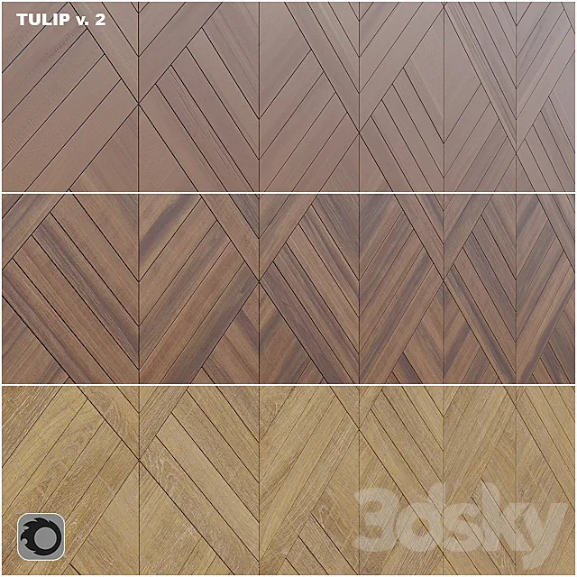 WoodWalls - Tulip v.2 3DModel