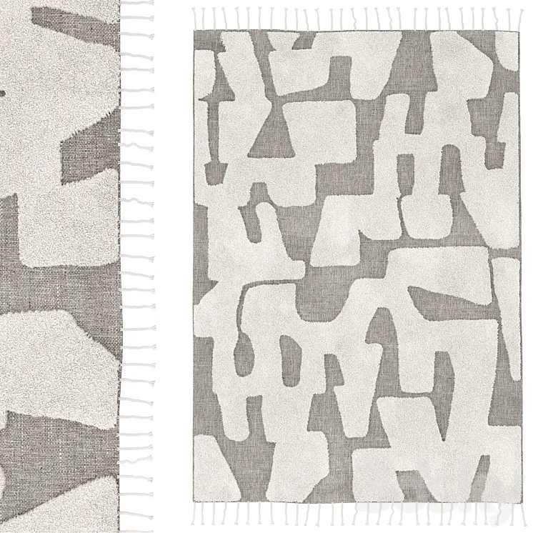 Wool and cotton carpet Launity 3D Model Free