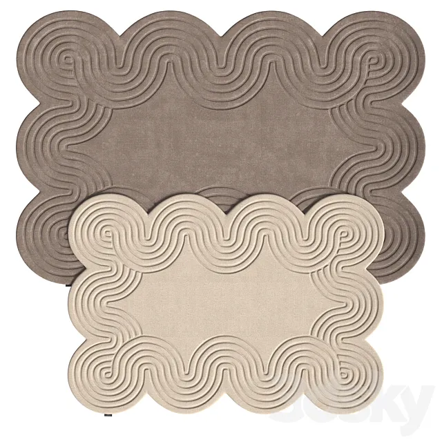 Wool Rug Helix by Benuta 3D Model