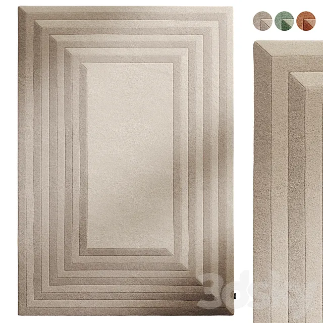Wool Rug Tilo Benuta 3D Model