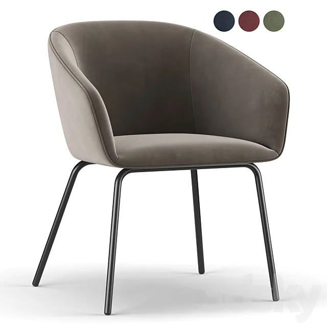 Woood Sien Dining Chair 3D Model