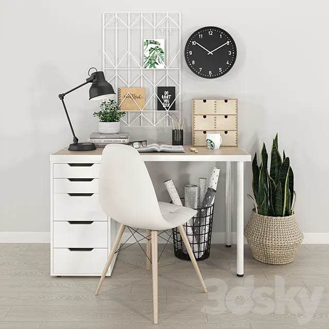 Work place IKEA 3D Model