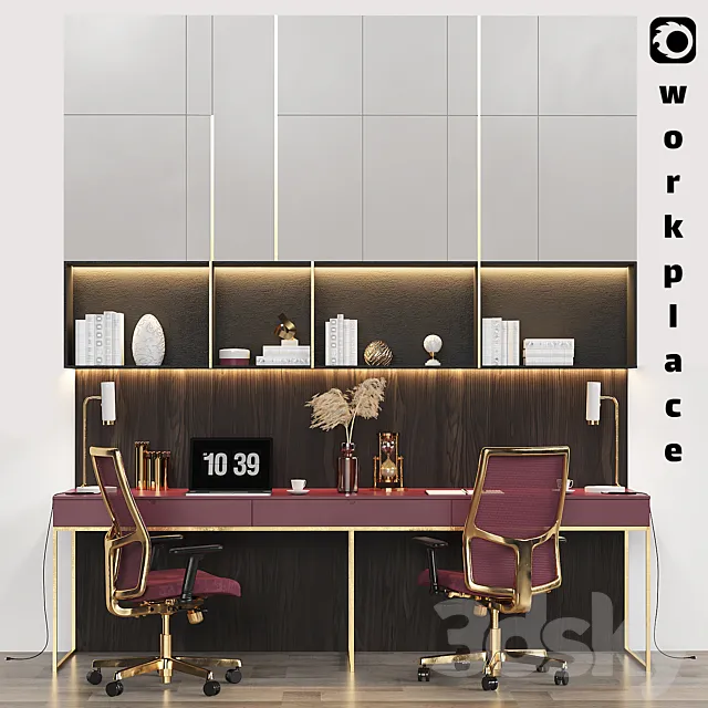work place08 3D Model