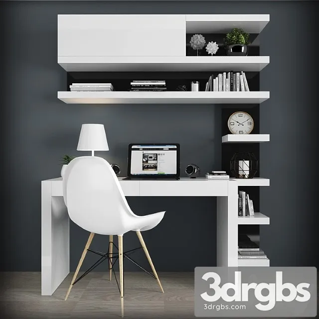 Work zone set 03 2 3D Model Free