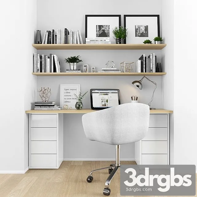 Work zone set 033 2 3D Model Free