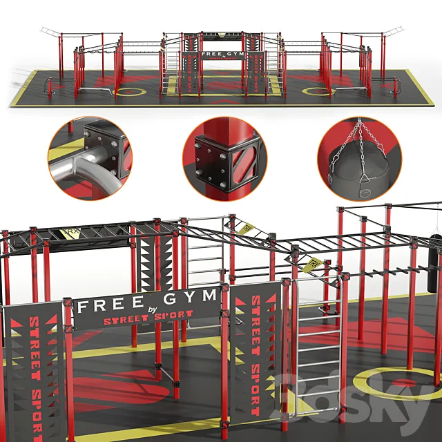 Workout street sport SFG 3D Model