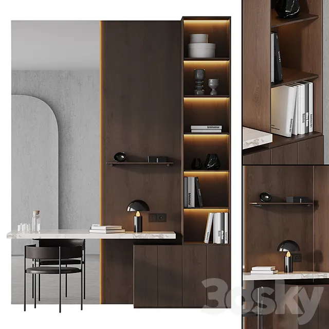 Workplace 002 | working space 3D Model